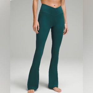 Lululemon Align High-Rise Mini-Flared Pant Storm Teal Sz 10 NWT